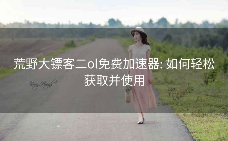 荒野大镖客二ol免费加速器: 如何轻松获取并使用