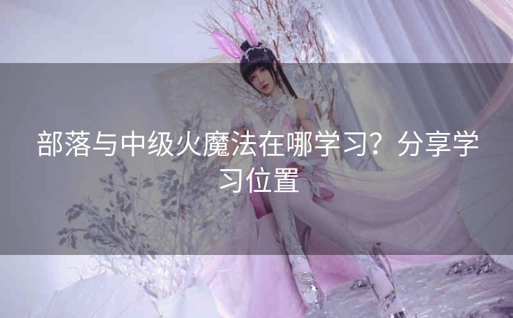 部落与中级火魔法在哪学习？分享学习位置