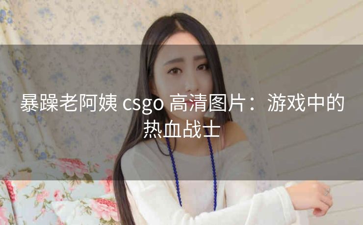 暴躁老阿姨 csgo 高清图片：游戏中的热血战士