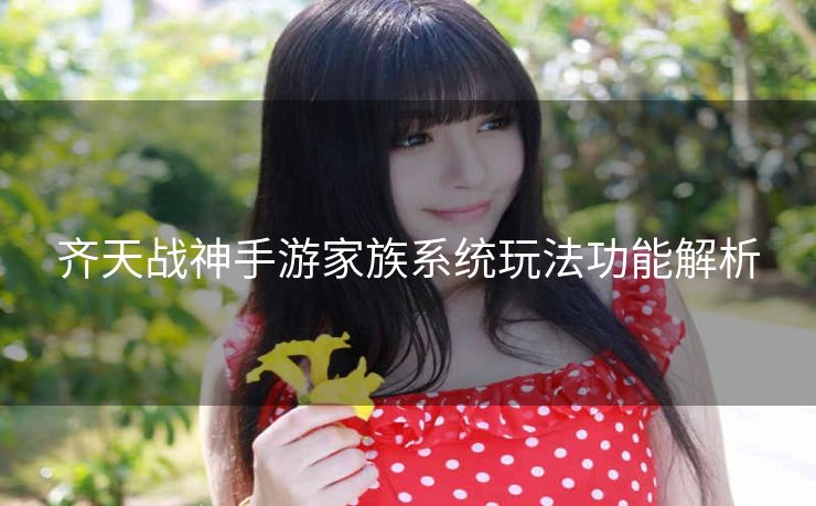 齐天战神手游家族系统玩法功能解析