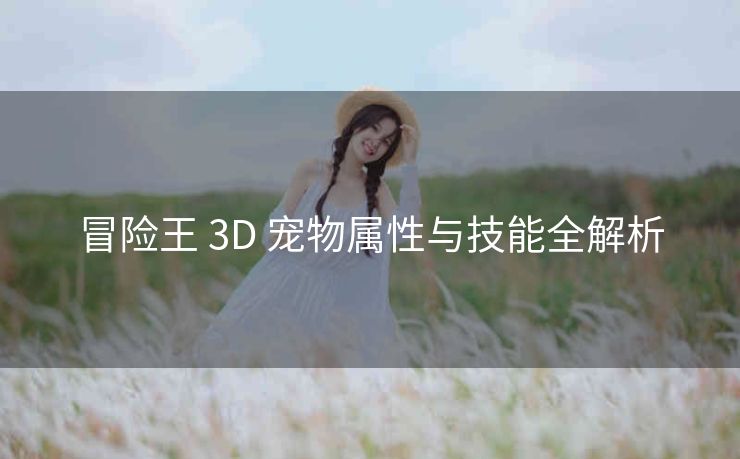 冒险王 3D 宠物属性与技能全解析