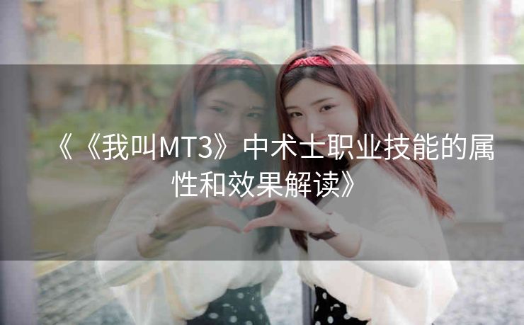 《《我叫MT3》中术士职业技能的属性和效果解读》