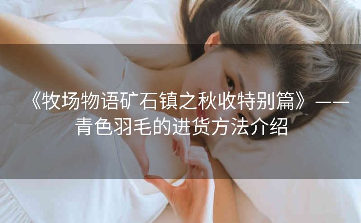 《牧场物语矿石镇之秋收特别篇》——青色羽毛的进货方法介绍