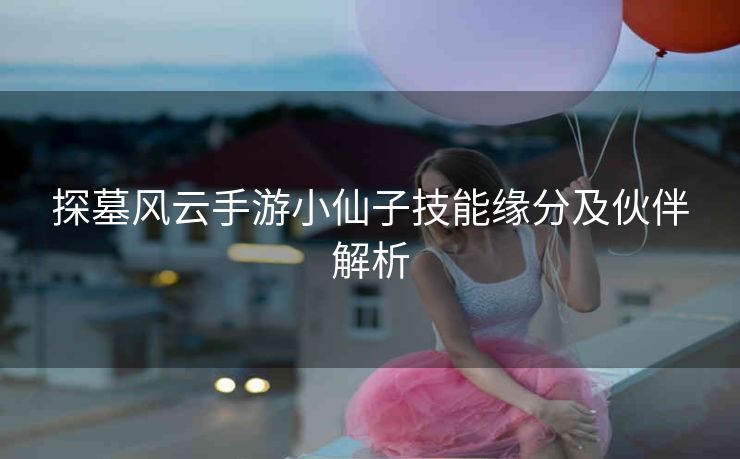 探墓风云手游小仙子技能缘分及伙伴解析