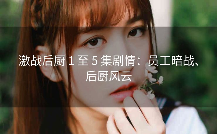 激战后厨 1 至 5 集剧情：员工暗战、后厨风云