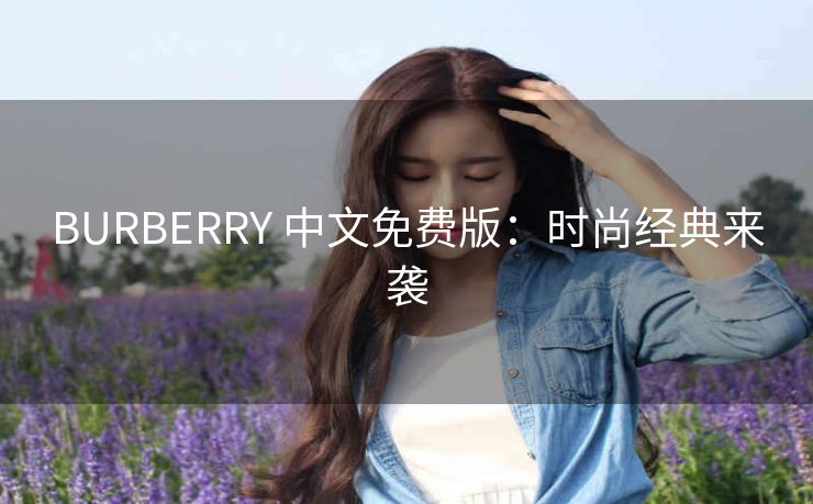 BURBERRY 中文免费版：时尚经典来袭