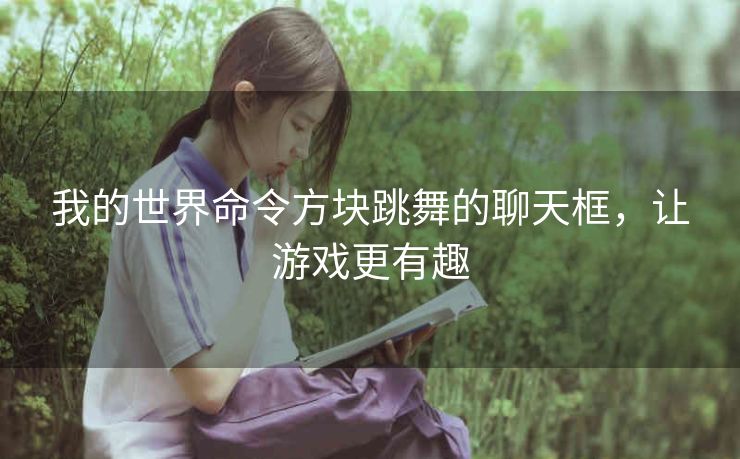 我的世界命令方块跳舞的聊天框，让游戏更有趣