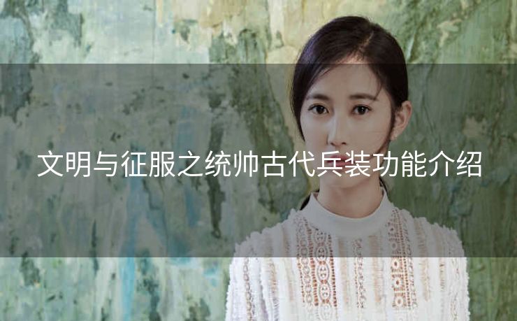 文明与征服之统帅古代兵装功能介绍