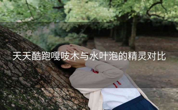 天天酷跑嘎吱木与水叶泡的精灵对比