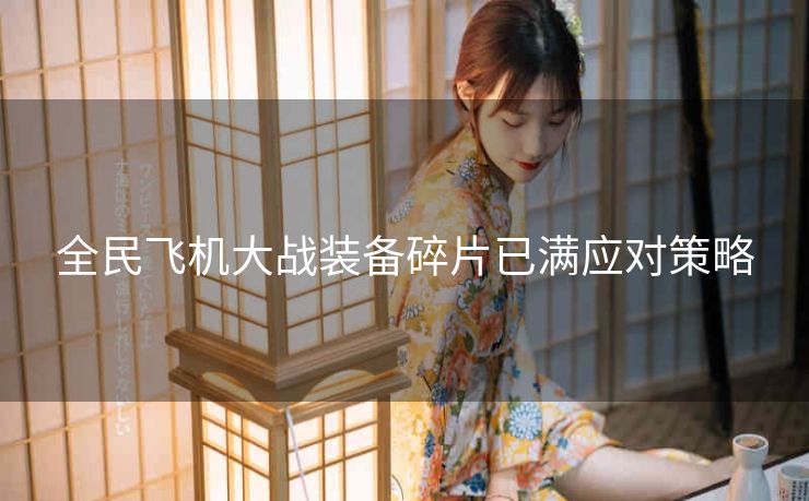 全民飞机大战装备碎片已满应对策略