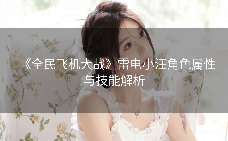 《全民飞机大战》雷电小汪角色属性与技能解析