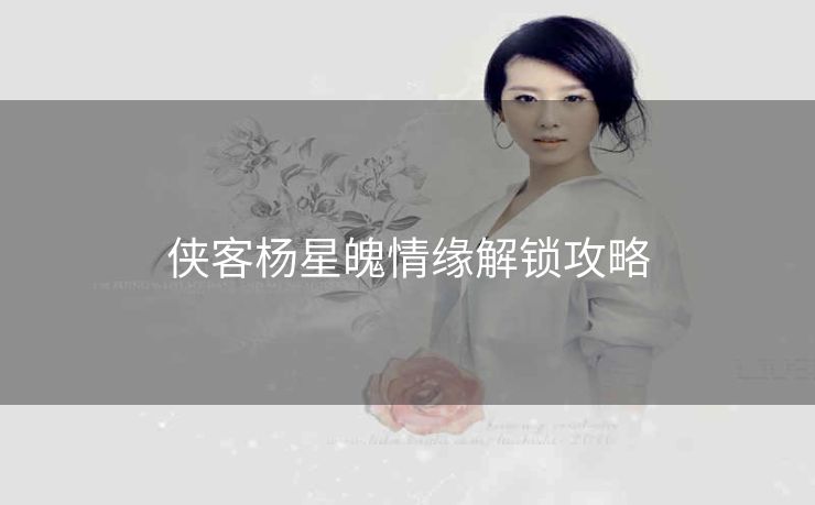 侠客杨星魄情缘解锁攻略