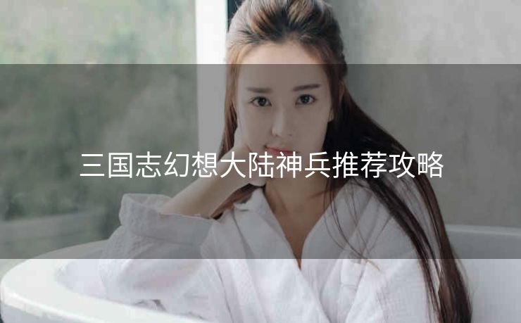 三国志幻想大陆神兵推荐攻略