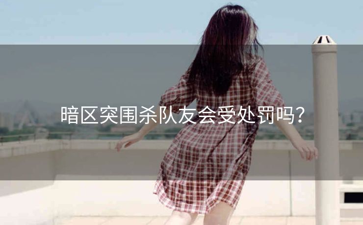暗区突围杀队友会受处罚吗？