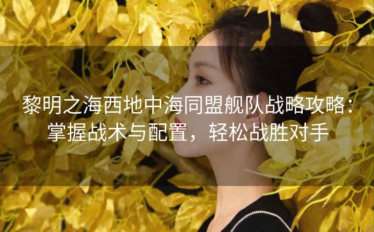黎明之海西地中海同盟舰队战略攻略：掌握战术与配置，轻松战胜对手