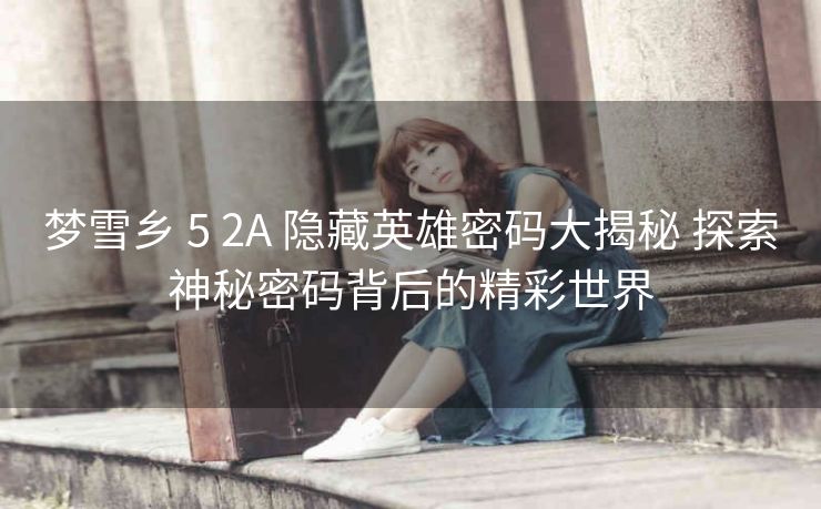 梦雪乡 5 2A 隐藏英雄密码大揭秘 探索神秘密码背后的精彩世界