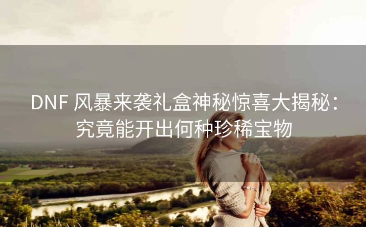 DNF 风暴来袭礼盒神秘惊喜大揭秘：究竟能开出何种珍稀宝物