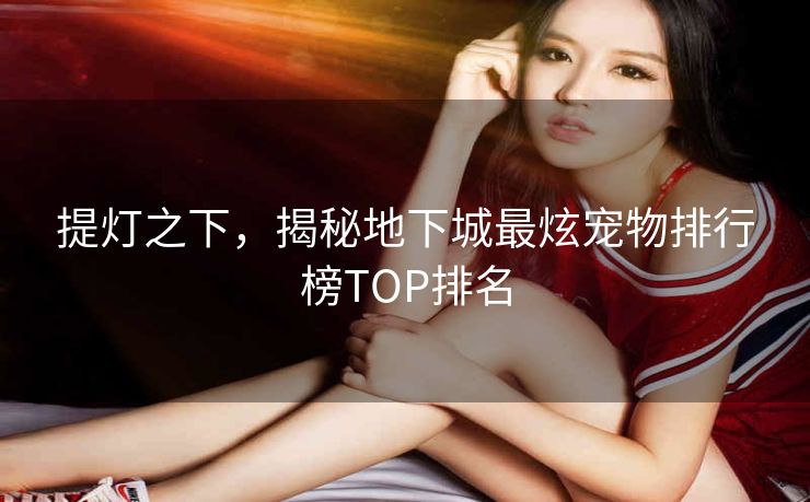 提灯之下，揭秘地下城最炫宠物排行榜TOP排名