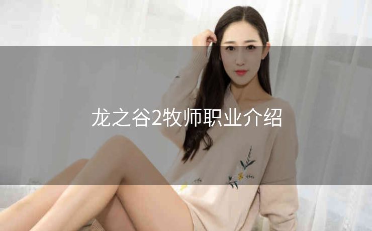 龙之谷2牧师职业介绍