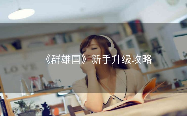 《群雄国》新手升级攻略