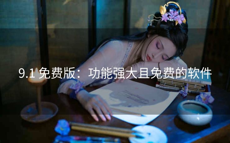 9.1 免费版：功能强大且免费的软件