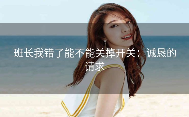 班长我错了能不能关掉开关：诚恳的请求