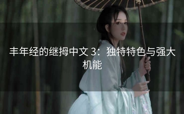 丰年经的继拇中文 3：独特特色与强大机能