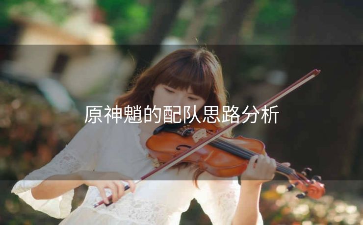 原神魈的配队思路分析