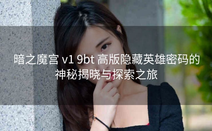 暗之魔宫 v1 9bt 高版隐藏英雄密码的神秘揭晓与探索之旅
