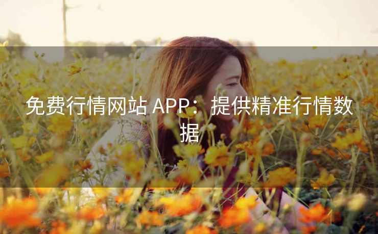 免费行情网站 APP：提供精准行情数据