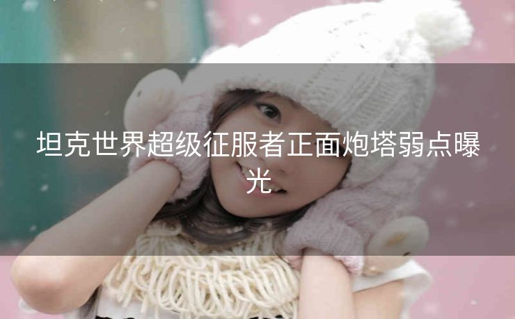 坦克世界超级征服者正面炮塔弱点曝光