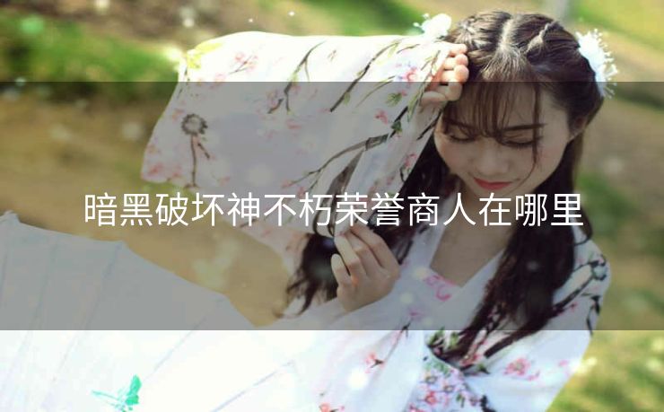 暗黑破坏神不朽荣誉商人在哪里