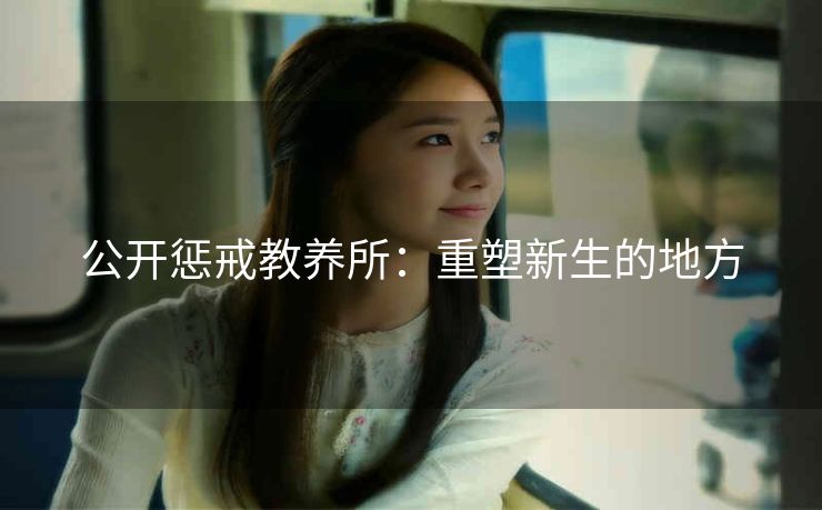 公开惩戒教养所：重塑新生的地方