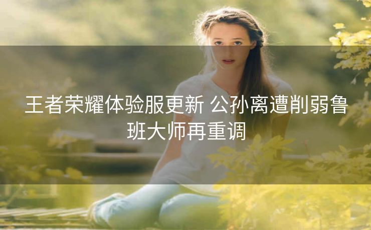 王者荣耀体验服更新 公孙离遭削弱鲁班大师再重调