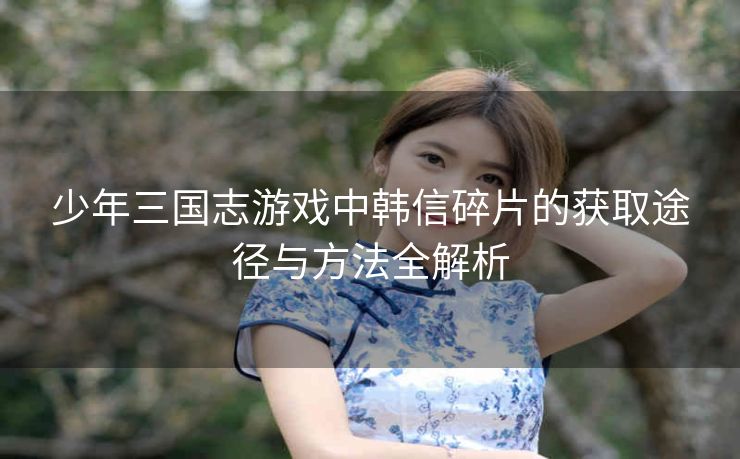 少年三国志游戏中韩信碎片的获取途径与方法全解析
