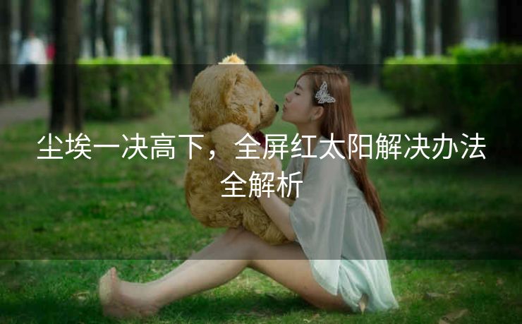 尘埃一决高下，全屏红太阳解决办法全解析