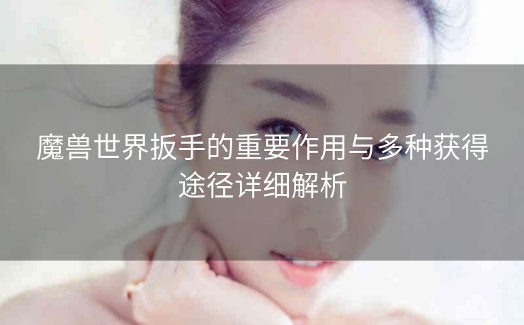 魔兽世界扳手的重要作用与多种获得途径详细解析
