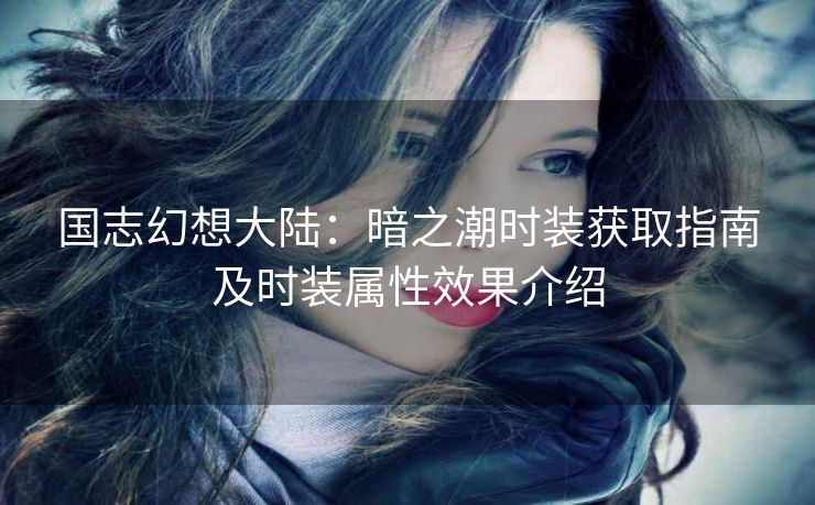 国志幻想大陆：暗之潮时装获取指南及时装属性效果介绍