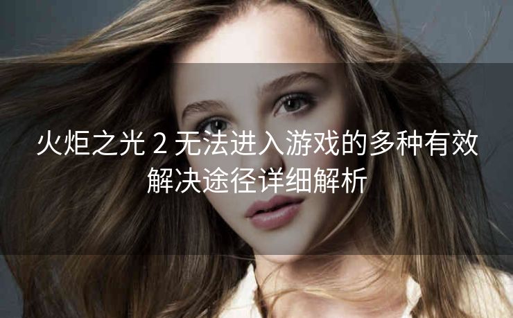 火炬之光 2 无法进入游戏的多种有效解决途径详细解析