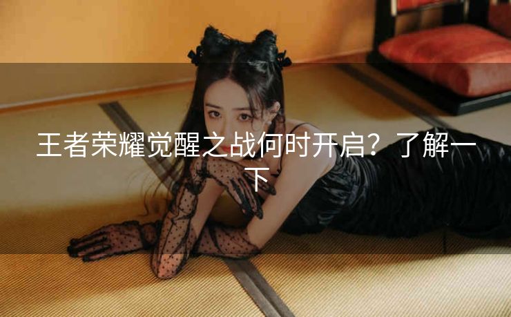 王者荣耀觉醒之战何时开启？了解一下