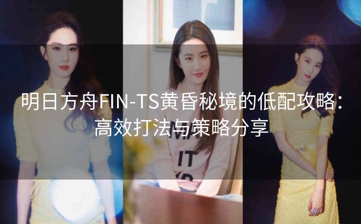 明日方舟FIN-TS黄昏秘境的低配攻略：高效打法与策略分享