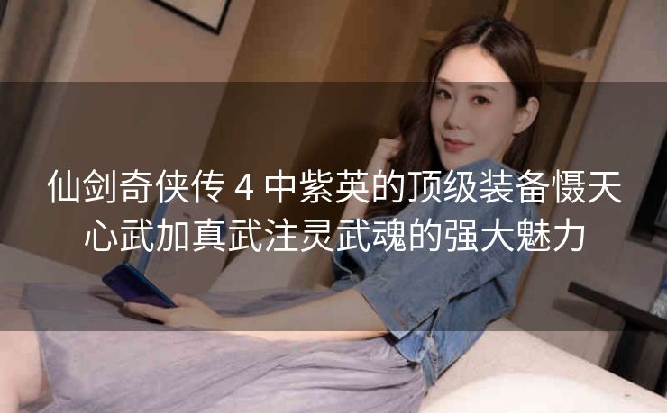 仙剑奇侠传 4 中紫英的顶级装备慑天心武加真武注灵武魂的强大魅力