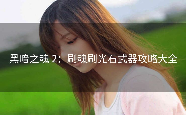 黑暗之魂 2：刷魂刷光石武器攻略大全